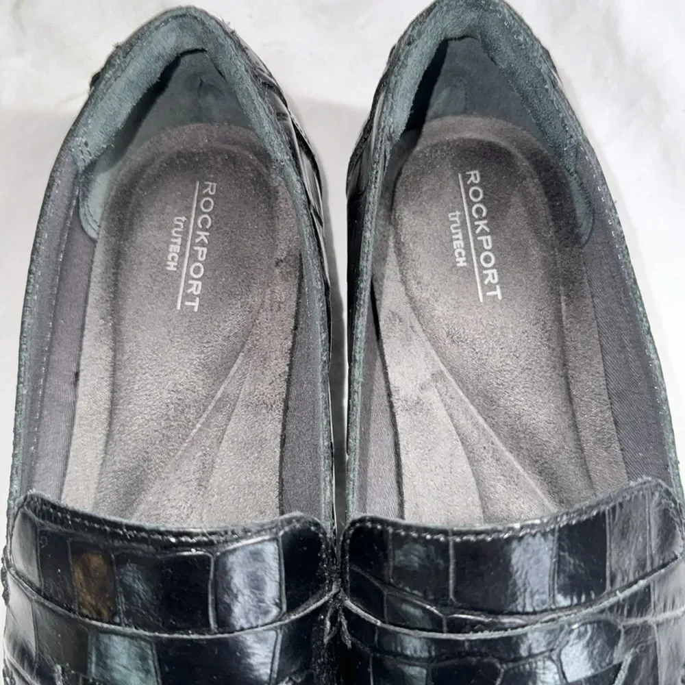 Women’s Black Rockport Penny Loafers size 9.5 - Picture 3 of 10